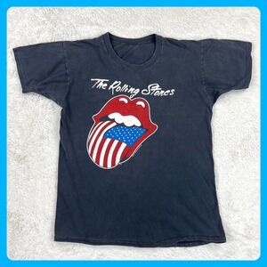 Vintage The Rolling Stones 1981 North American Tour T-Shirt Men MEDIUM Black 80s